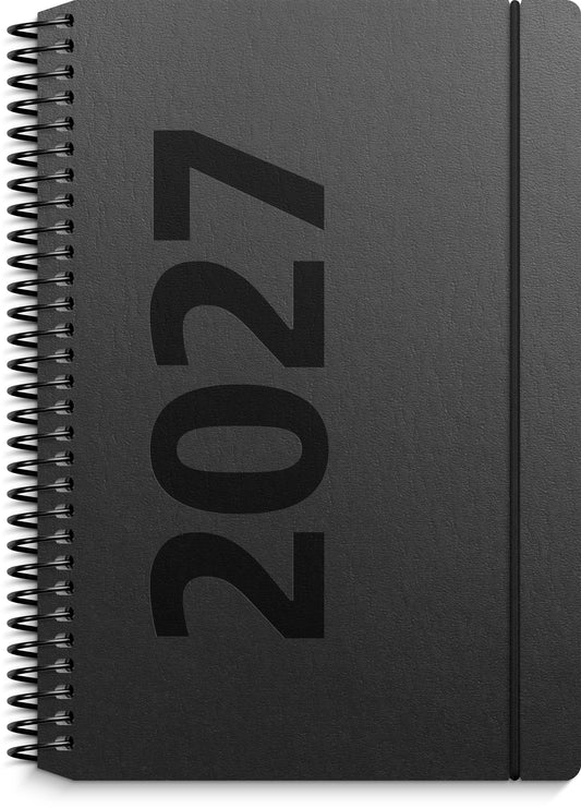 A6 UGEKALENDER HØJFORMAT MATSORT GENBRUGSKARTON 2027