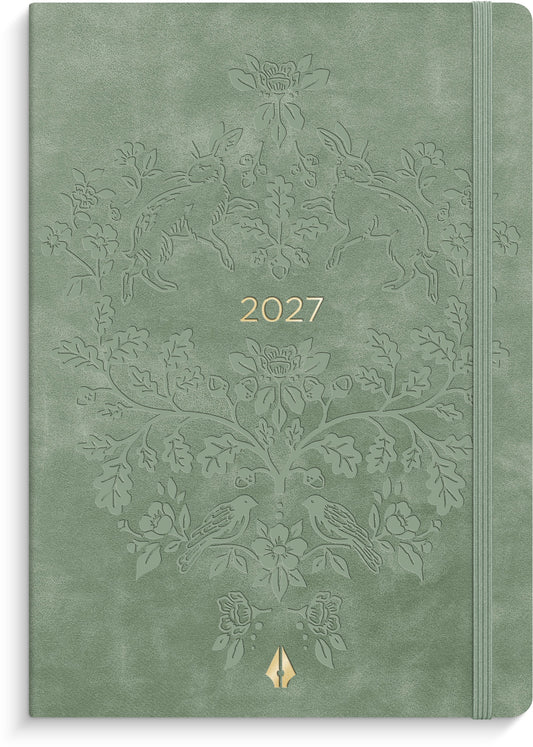 A6 FORMA DELUXE UGEKALENDER TVÆRF. GRØN KUNSTSKIND 2027