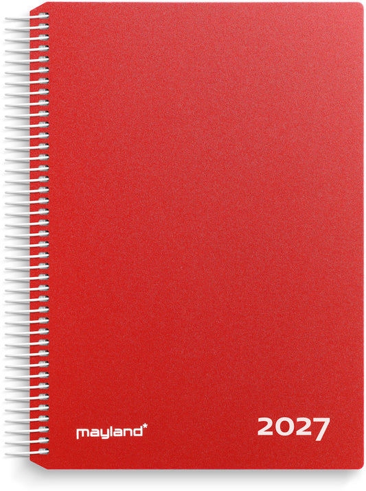 TIMEKALENDER RØD PP-PLAST 2027