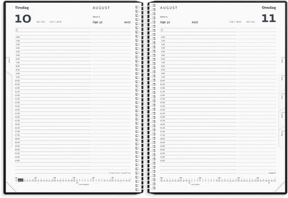 TIMEKALENDER BLÅ PP-PLAST 2027