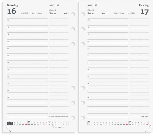 SYSTEM PP DAGKALENDER REFILL 2027