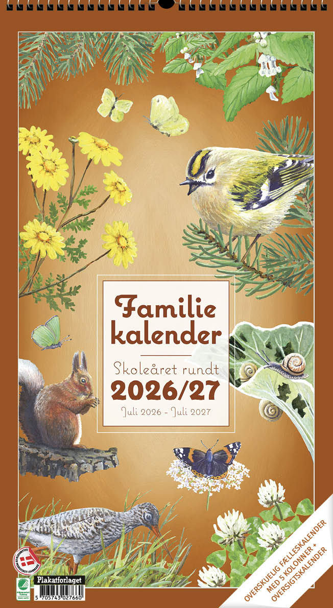 FAMILIELKALENDER SKOLEÅRET RUNDT I NATUREN 26/27 5 KOLONNER