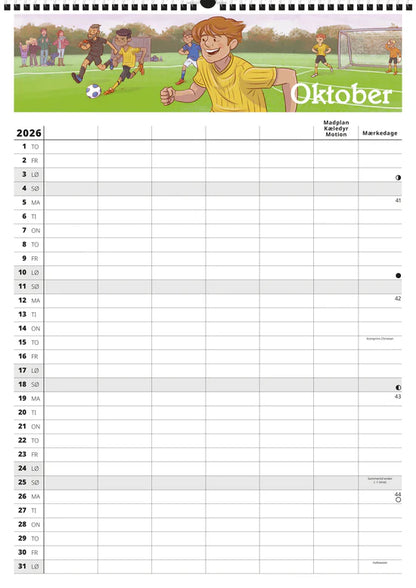 FAMILYPLAN SKOLEÅRSKALENDER 26/27 5 PERSONER