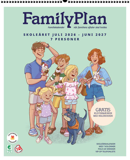 FAMILYPLAN SKOLEÅRSKALENDER 26/27 7 PERSONER