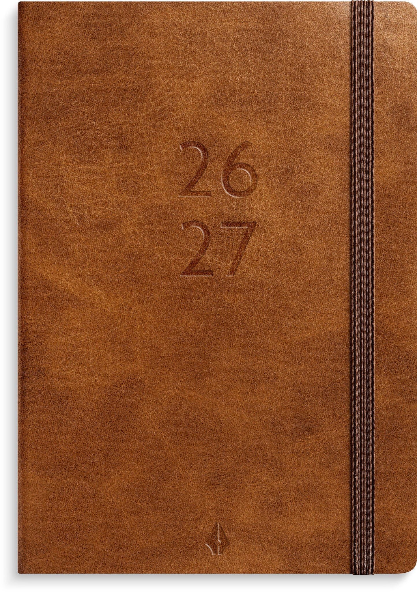STUDIE A6 FORMA DELUXE UGEKALENDER TVÆRFORMAT BRUN KUNSTSKIND 2026/2027