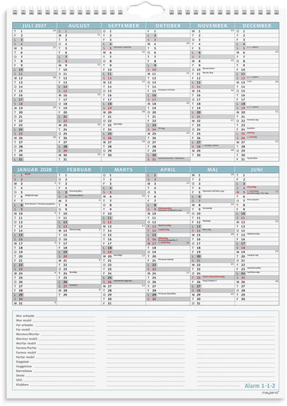FAMILIEKALENDER OTTO DICKMEISS & LILJA SCHERFIG 2026/2027