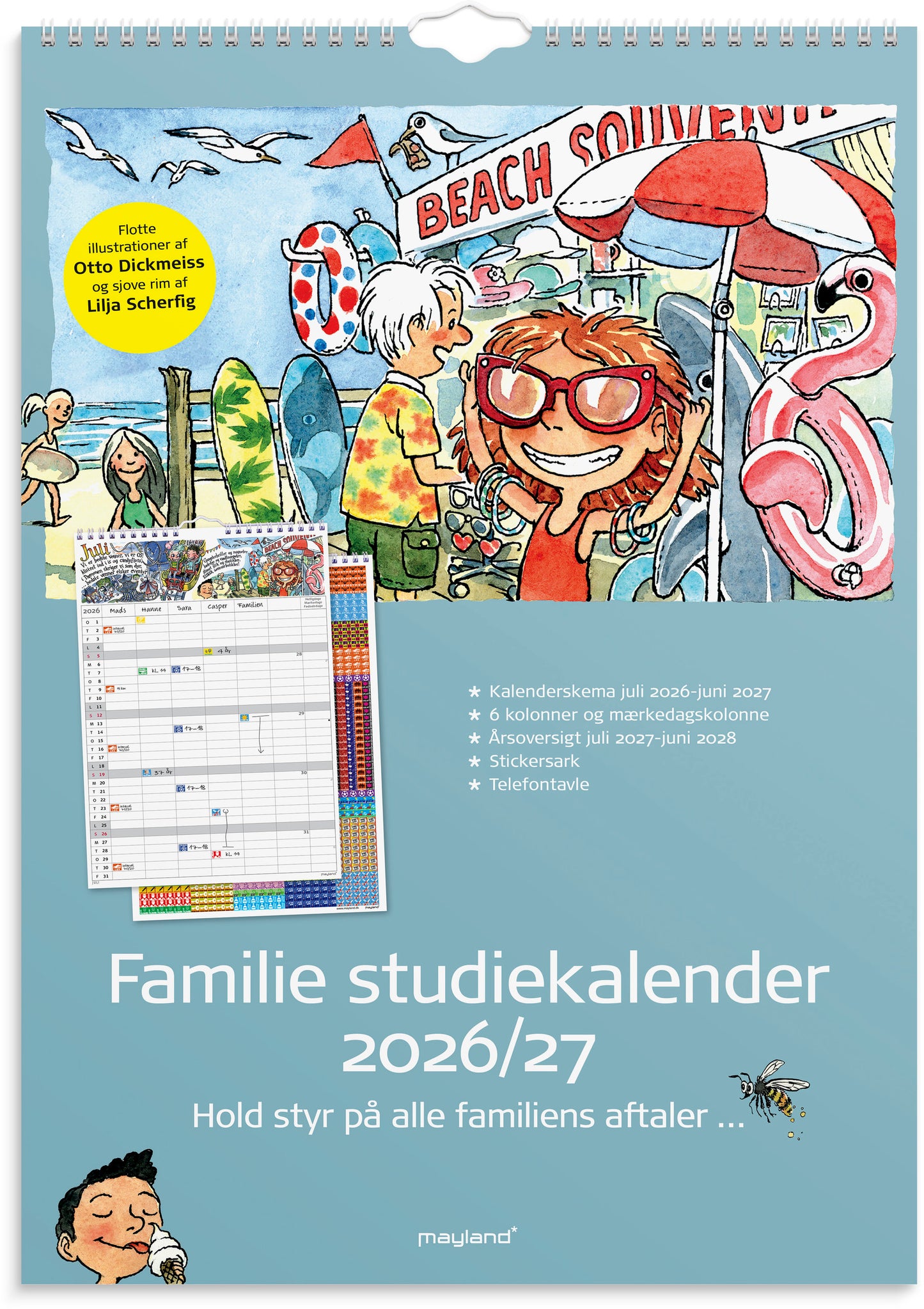 FAMILIEKALENDER OTTO DICKMEISS & LILJA SCHERFIG 2026/2027