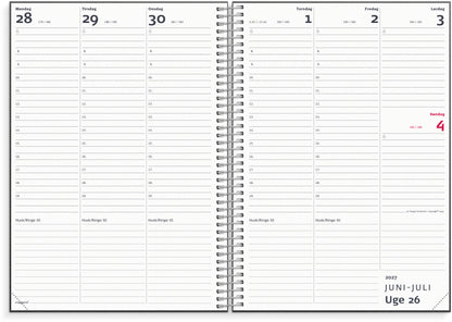 STUDIE LÆRERKALENDER A5 MATSORT GENBRUGSKARTON 2026/2027