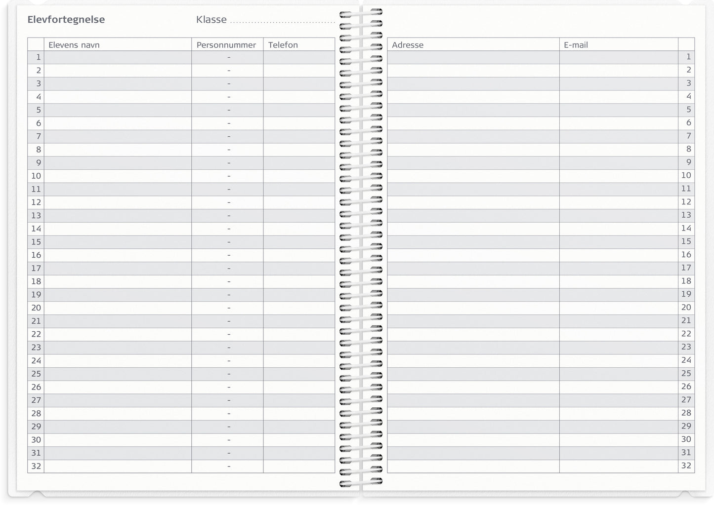 STUDIE LÆRERKALENDER A5 2I1 2026/2027