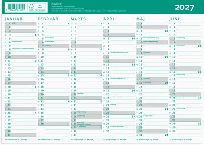 STUDIE KARTONKALENDER A4 2026/2027