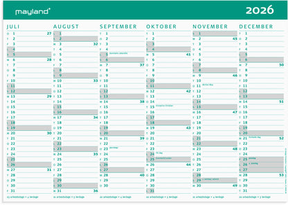 STUDIE KARTONKALENDER A4 2026/2027