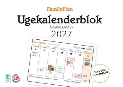 FAMILY PLAN ÅRSKALENDER 2027  BLOK