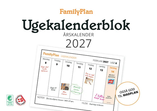 FAMILY PLAN ÅRSKALENDER 2027  BLOK
