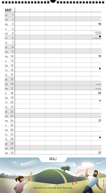 PLAKATFORLAGET FAMILIEKALENDER KUNST BY JUDITH 2027