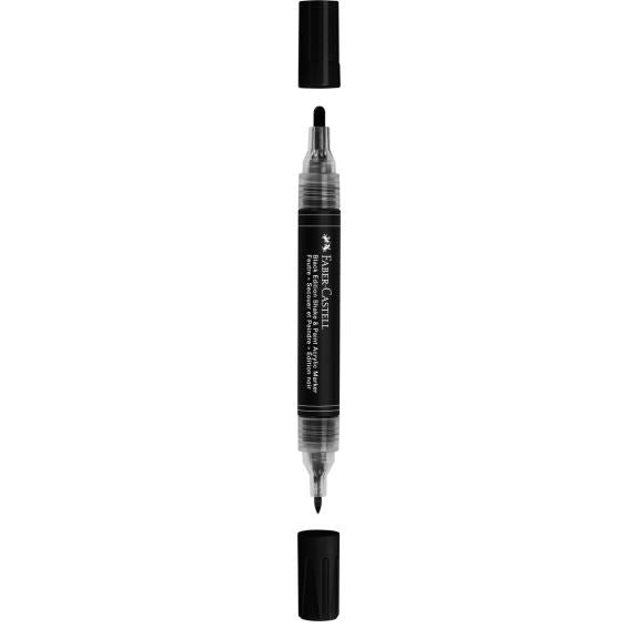 FABER CASTELL BLACK ED SHAKE&PAINT ACRYLIC MARKER 1 BLACK