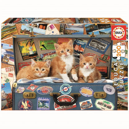 EDUCA TRAVELLING KITTENS 200 BRIKKER