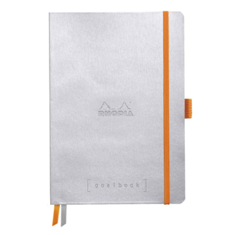 RHODIA SOFTCOVER GOALBOOK SILVER 220 S. DOTS
