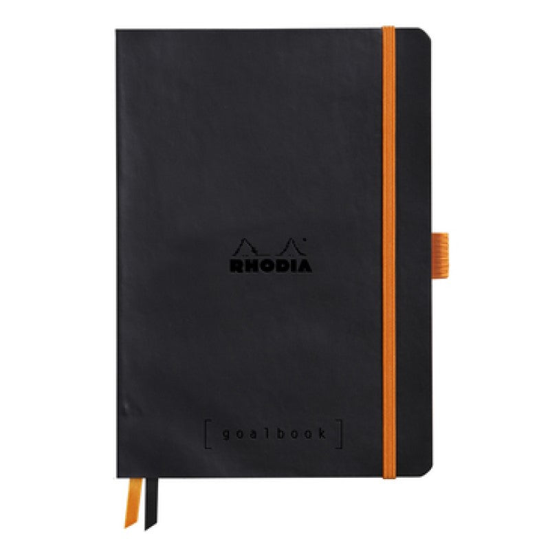 RHODIA SOFTCOVER GOALBOOK BLACK A5 220 S. DOTS