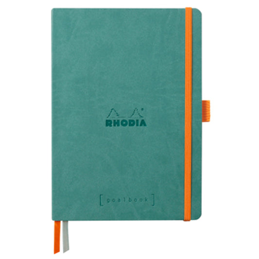 RHODIARAMA SOFTCOVER GOALBOOK AQUA