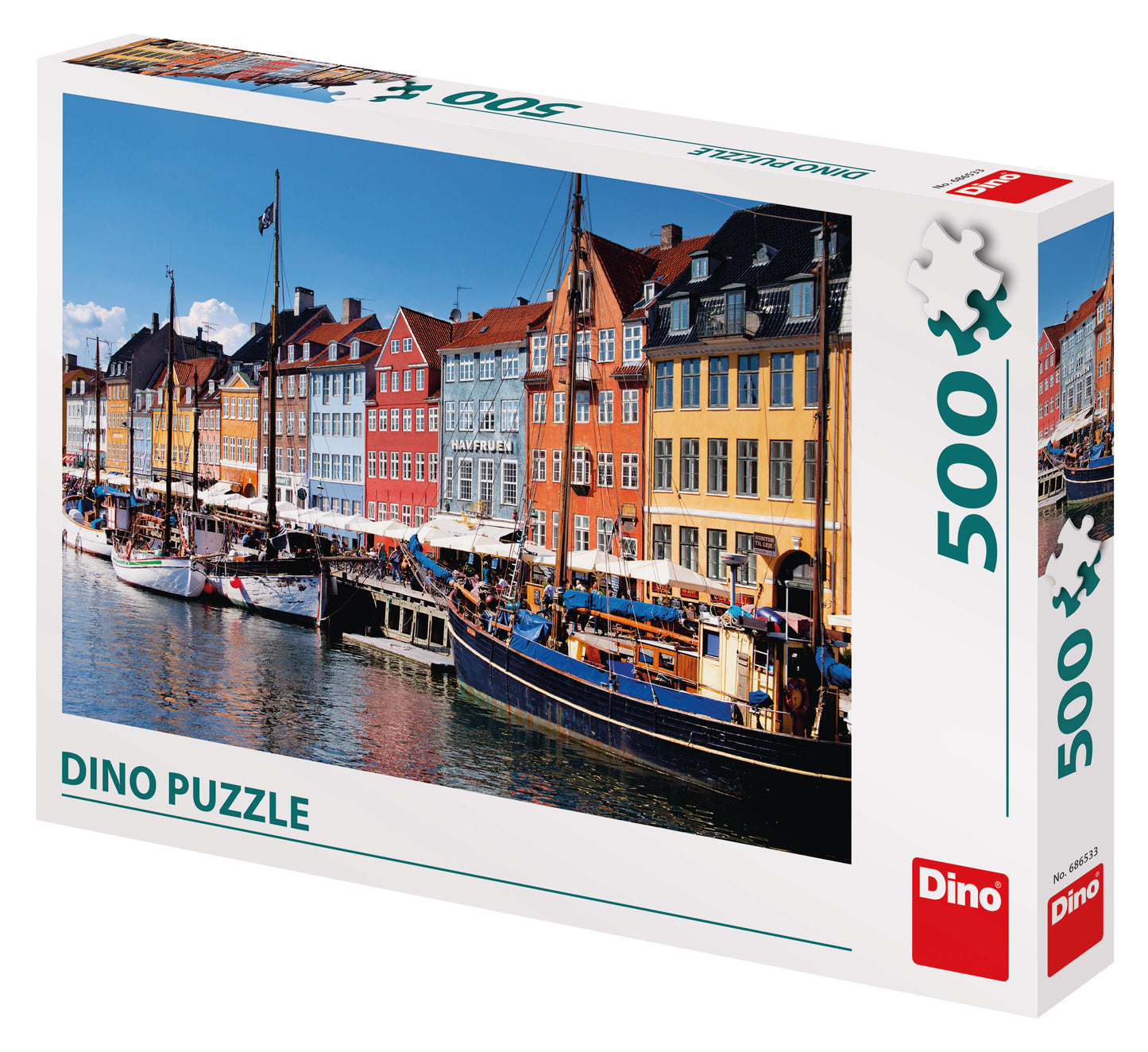 NYHAVN -  DINO PUSLESPIL 500 BRIKKER