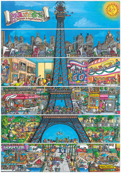 EIFFEL TOWER -  DINO PUSLESPIL 500 BRIKKER