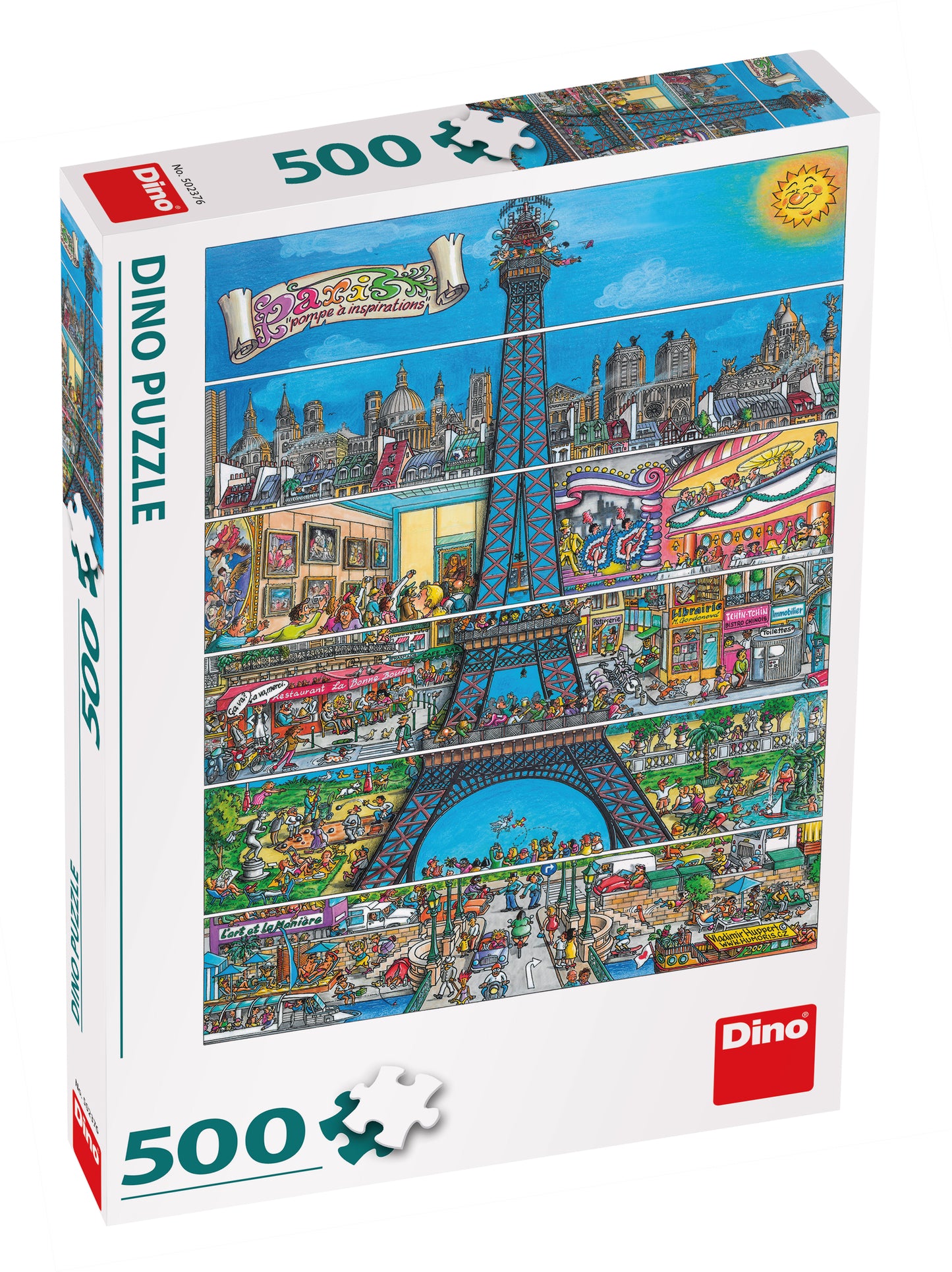 EIFFEL TOWER -  DINO PUSLESPIL 500 BRIKKER