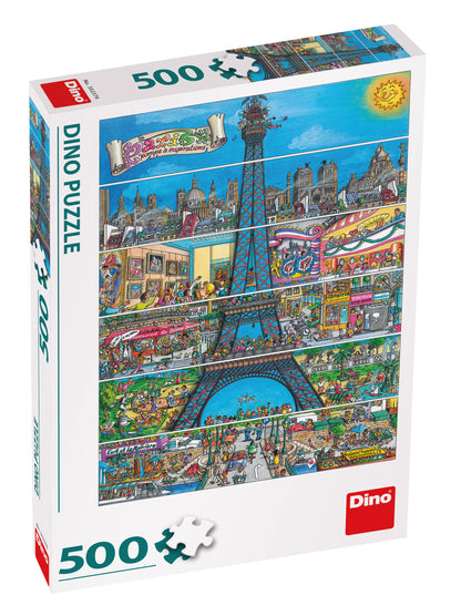 EIFFEL TOWER -  DINO PUSLESPIL 500 BRIKKER