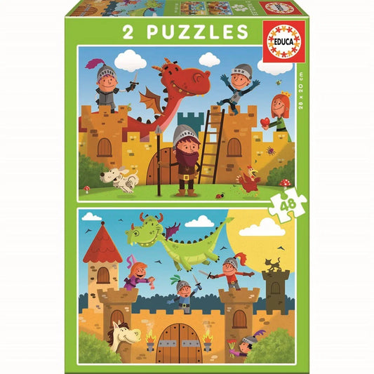 DRAGONS AND KNIGHTS 2X48 PCS