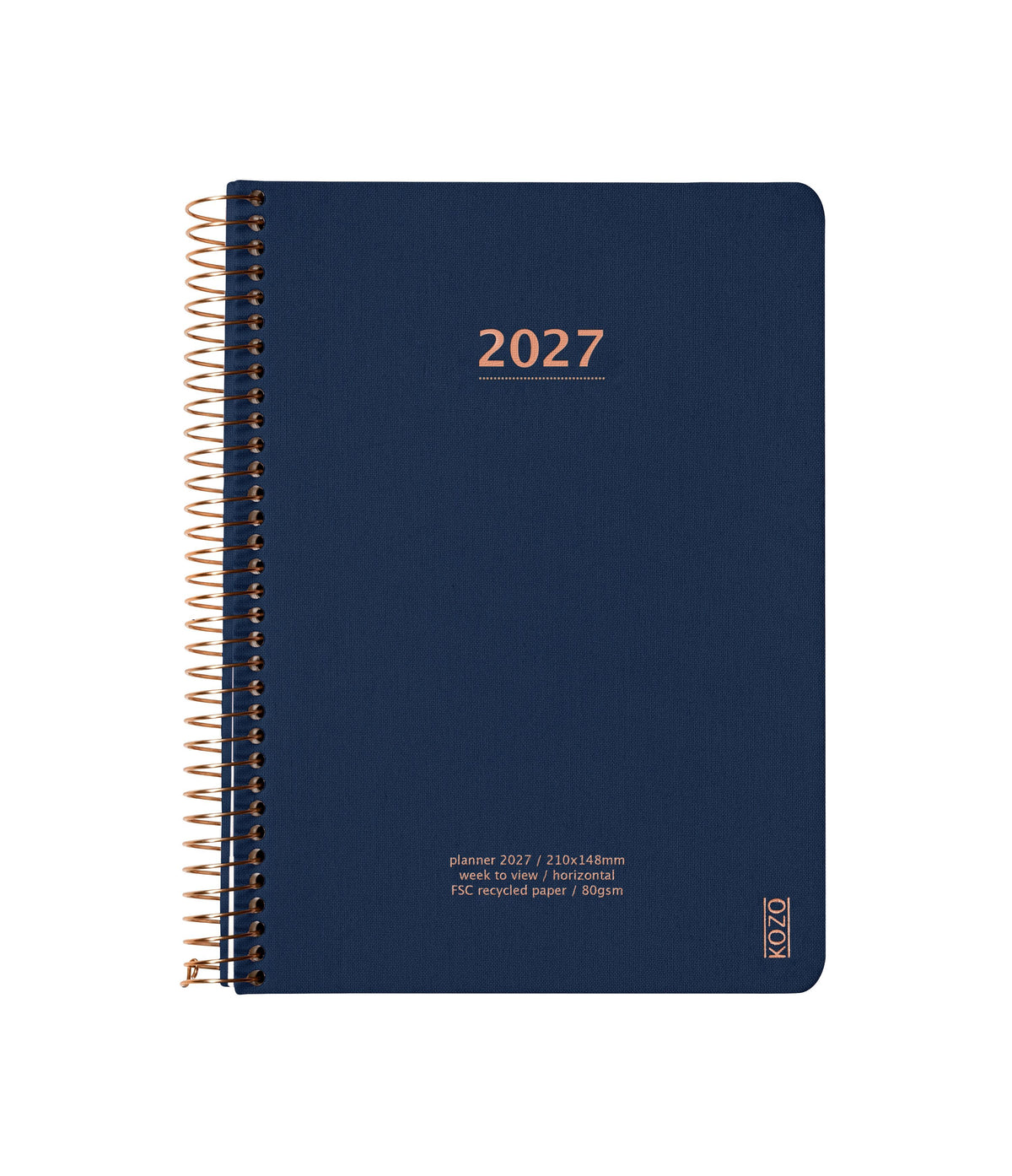 KOZO KALENDER 2027 A5 UGE NAVY