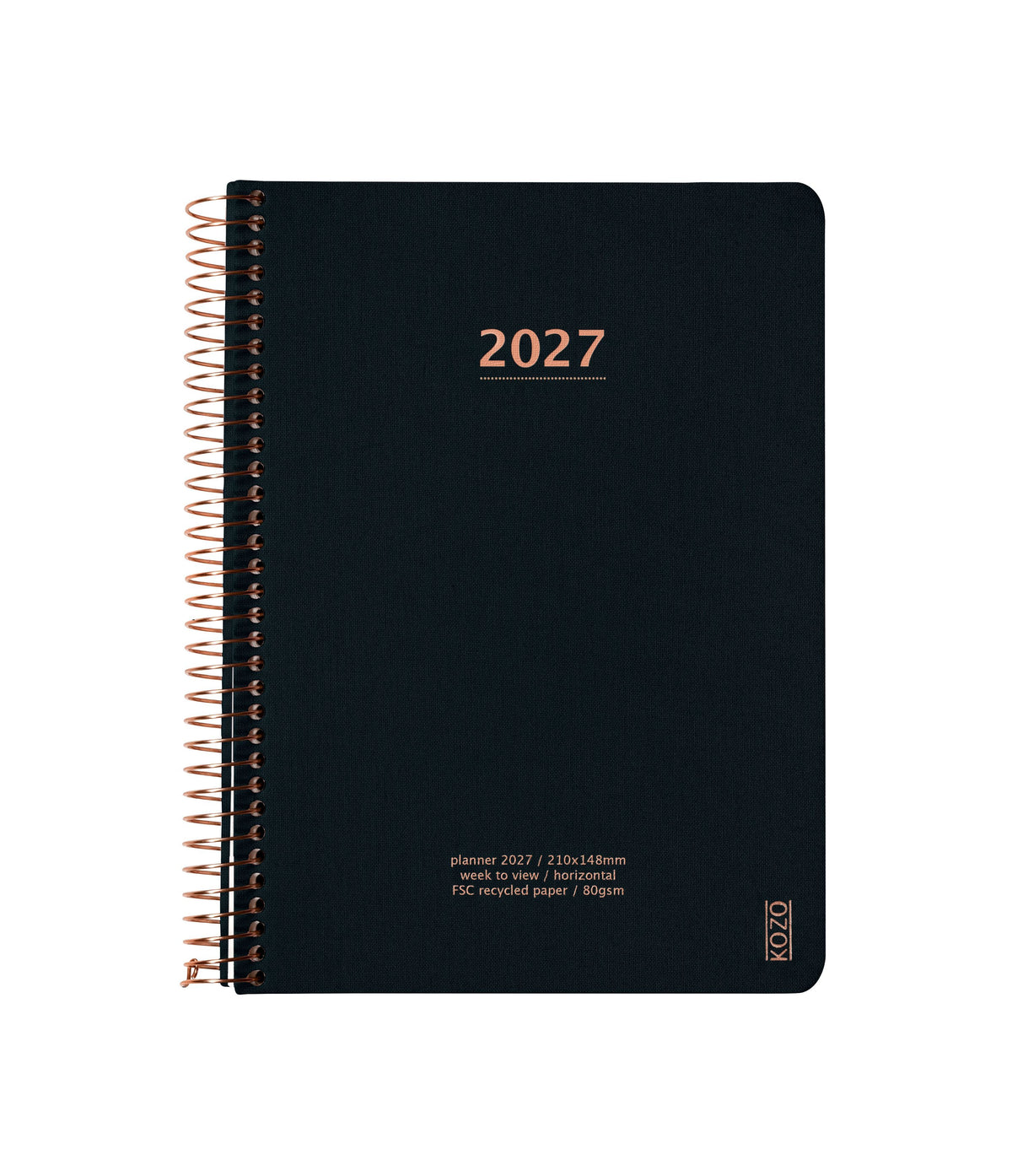 KOZO KALENDER A5 2027 UGE SORT