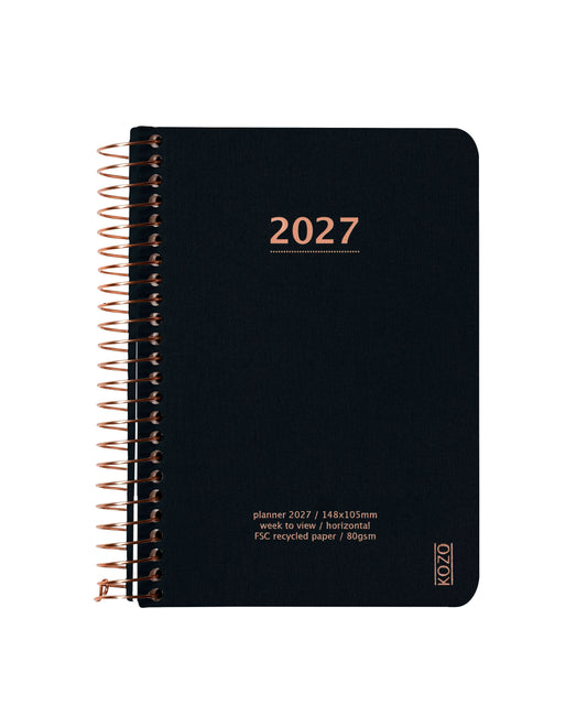KOZO KALENDER A6 2027 UGE SORT