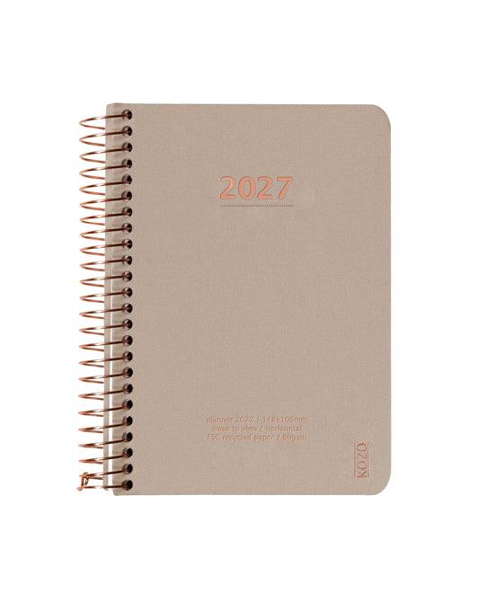 KOZO KALENDER A6 2027 UGE SAND