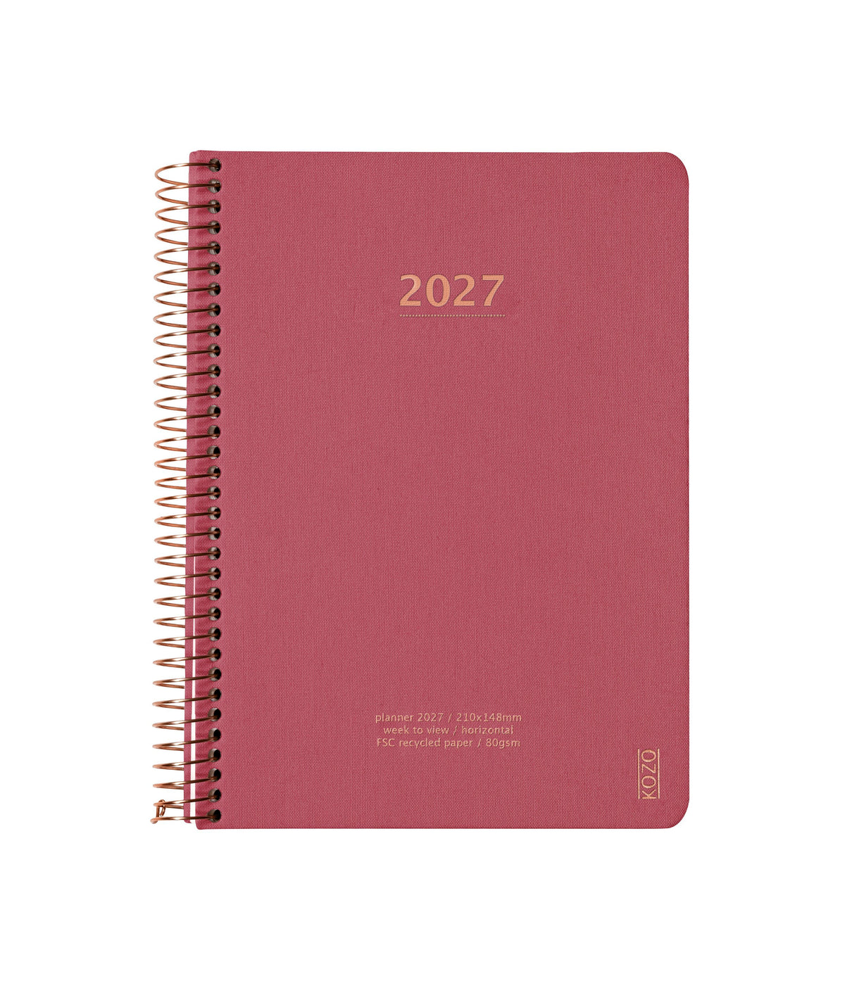 KOZO KALENDER A5 2027 UGE GUAVA PINK