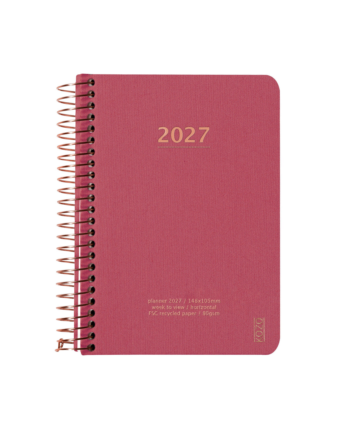 KOZO KALENDER A6 2027 UGE GUAVA PINK