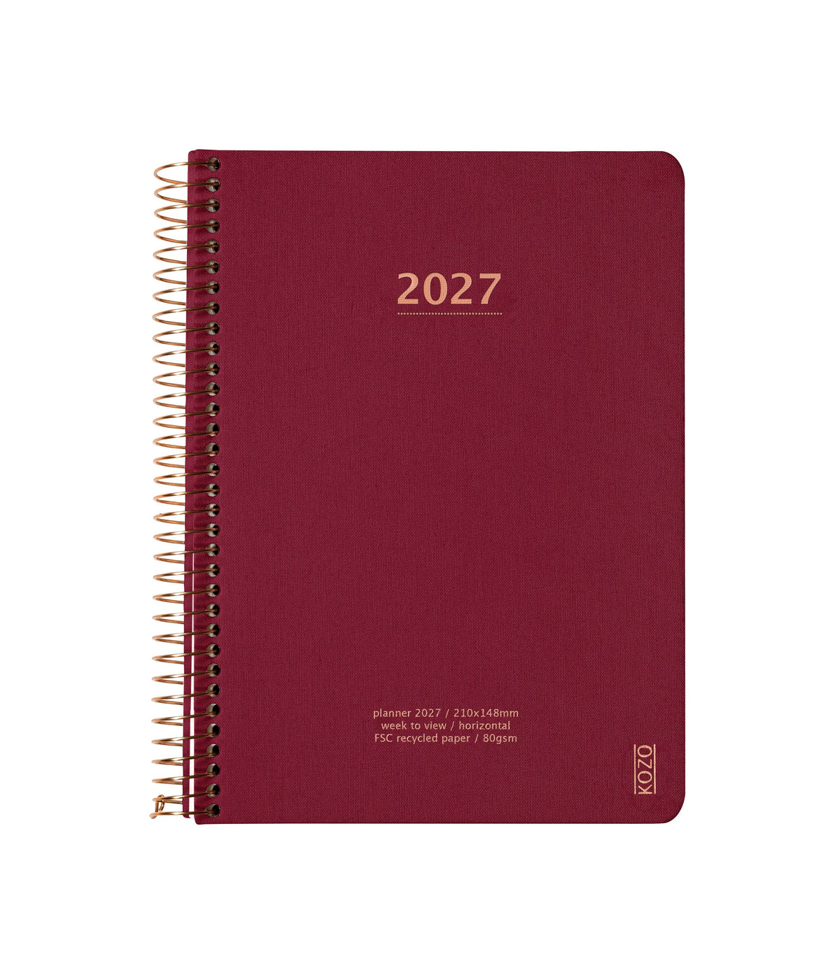KOZO KALENDER A5 2027 UGE BERRY
