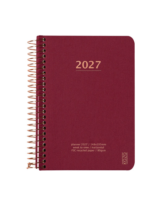 KOZO KALENDER A6 2027 UGE BERRY