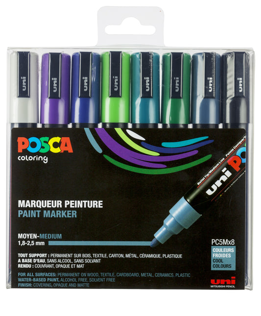 POSCA PC-5M X 8 STK. COOL