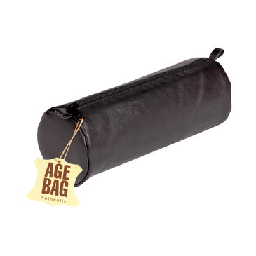 AGE BAG LARGE ROUND PENCIL CASE BLACK