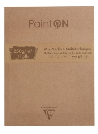 CLAIREFONTAINE PAINT ON BLOK MIX MEDIA 250G