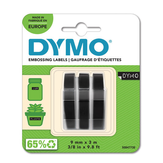 DYMO TAPE 3D 9MMX3M 3-PACK SORT