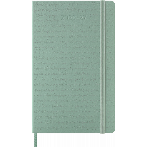CLASSIC HARD 18M 26/27 WEEK NOTE LARGE SAGE GREEN