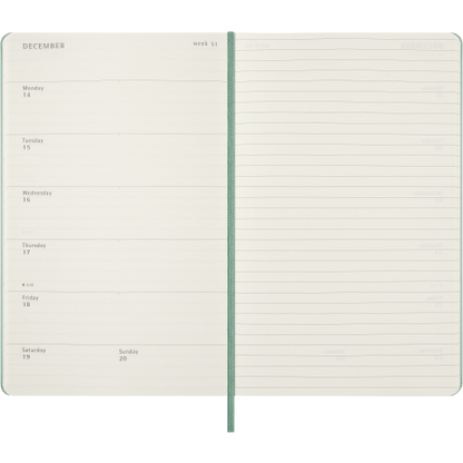 CLASSIC HARD 18M 26/27 WEEK NOTE LARGE SAGE GREEN