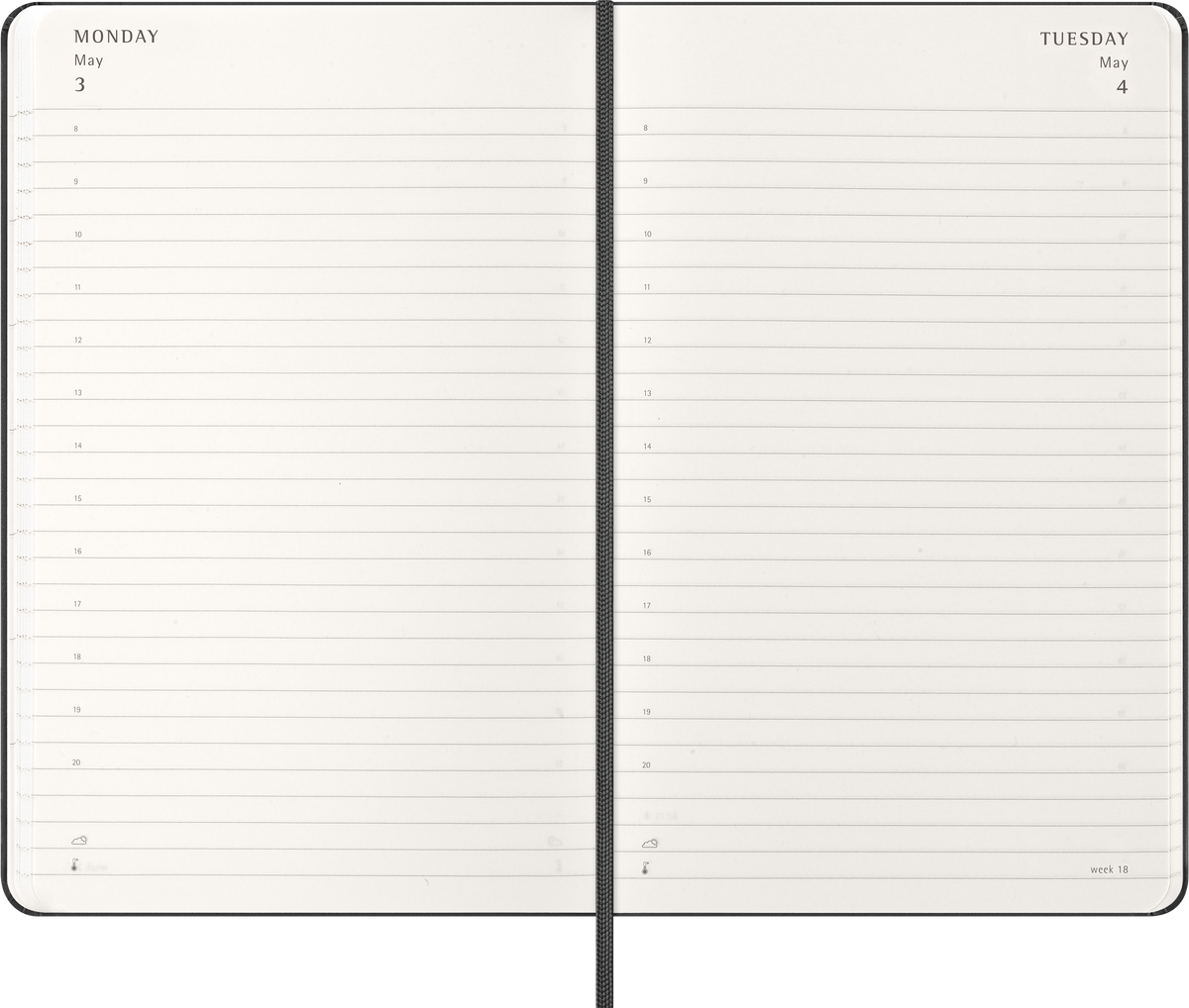 MOLESKINE CLASSIC HARD 12M DAILY LARGE SORT 2027
