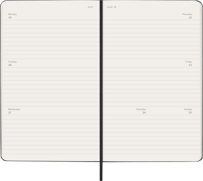MOLESKINE CLASSIC HARD 12M WEEKLY HORIZONTAL LARGE SORT 2027