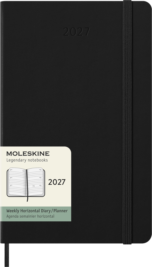 MOLESKINE CLASSIC HARD 12M WEEKLY HORIZONTAL LARGE SORT 2027