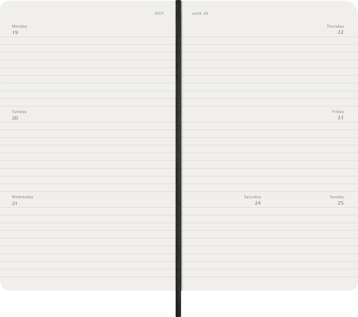 MOLESKINE CLASSIC SOFT 12M WEEKLY HORIZONTAL LARGE SORT 2027