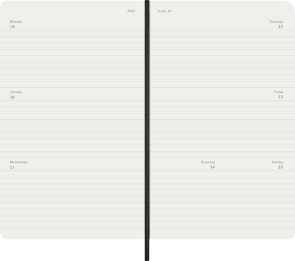 MOLESKINE CLASSIC SOFT 12M WEEKLY HORIZONTAL LARGE SORT 2027
