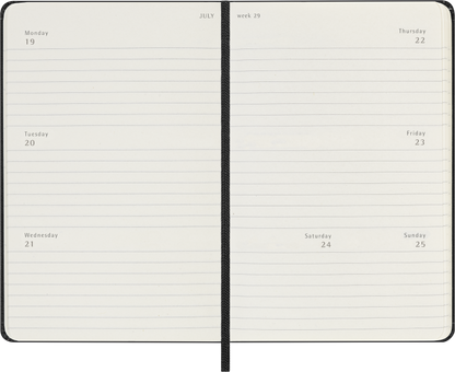 MOLESKINE CLASSIC HARD 12M WEEKLY HORIZONTAL POCKET SORT 2027