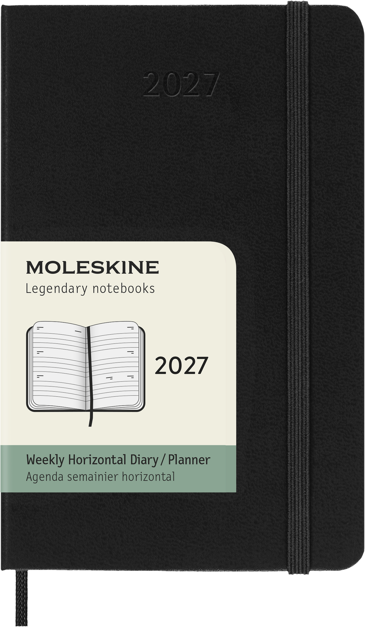 MOLESKINE CLASSIC HARD 12M WEEKLY HORIZONTAL POCKET SORT 2027