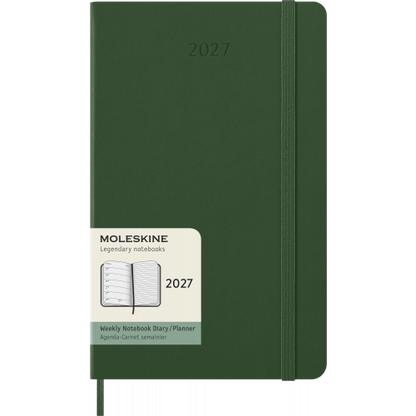 MOLESKINE CLASSIC HARD 12M WEEK NOTE LARGE MYRTLE GREEN 2027